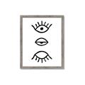 Picture of Three Eyes _GroupedProduct_Rectangle_Portrait_Framed_Matted_