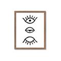 Picture of Three Eyes _GroupedProduct_Rectangle_Portrait_Framed_Matted_