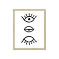 Picture of Three Eyes _GroupedProduct_Rectangle_Portrait_Framed_Matted_