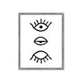 Picture of Three Eyes _GroupedProduct_Rectangle_Portrait_Framed_Matted_