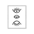 Picture of Three Eyes _GroupedProduct_Rectangle_Portrait_Framed_Matted_