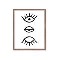 Picture of Three Eyes _GroupedProduct_Rectangle_Portrait_Framed_Matted_