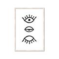 Picture of Three Eyes _GroupedProduct_Rectangle_Portrait_Framed_Matted_