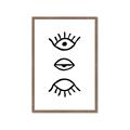Picture of Three Eyes _GroupedProduct_Rectangle_Portrait_Framed_Matted_