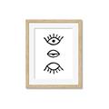 Picture of Three Eyes _GroupedProduct_Rectangle_Portrait_Framed_Matted_