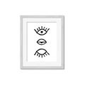 Picture of Three Eyes _GroupedProduct_Rectangle_Portrait_Framed_Matted_