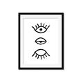 Picture of Three Eyes _GroupedProduct_Rectangle_Portrait_Framed_Matted_