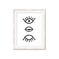 Picture of Three Eyes _GroupedProduct_Rectangle_Portrait_Framed_Matted_