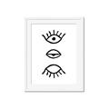 Picture of Three Eyes _GroupedProduct_Rectangle_Portrait_Framed_Matted_