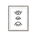 Picture of Three Eyes _GroupedProduct_Rectangle_Portrait_Framed_Matted_