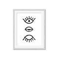 Picture of Three Eyes _GroupedProduct_Rectangle_Portrait_Framed_Matted_