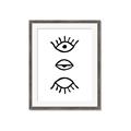 Picture of Three Eyes _GroupedProduct_Rectangle_Portrait_Framed_Matted_