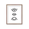 Picture of Three Eyes _GroupedProduct_Rectangle_Portrait_Framed_Matted_