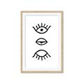 Picture of Three Eyes _GroupedProduct_Rectangle_Portrait_Framed_Matted_