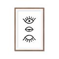 Picture of Three Eyes _GroupedProduct_Rectangle_Portrait_Framed_Matted_