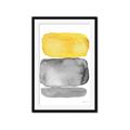 Picture of Mid Century Yellow _GroupedProduct_Rectangle_Portrait_Framed_Matted_