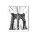 Picture of Brooklyn Bridge _GroupedProduct_Rectangle_Portrait_Photography _GroupedProduct_Rectangle_Portrait_Framed_Matted_