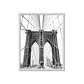 Picture of Brooklyn Bridge _GroupedProduct_Rectangle_Portrait_Photography _GroupedProduct_Rectangle_Portrait_Framed_Matted_