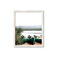 Picture of Beached Canoe _GroupedProduct_Rectangle_Portrait_Photography _GroupedProduct_Rectangle_Portrait_Framed_Matted_