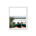 Picture of Beached Canoe _GroupedProduct_Rectangle_Portrait_Photography _GroupedProduct_Rectangle_Portrait_Framed_Matted_