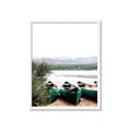 Picture of Beached Canoe _GroupedProduct_Rectangle_Portrait_Photography _GroupedProduct_Rectangle_Portrait_Framed_Matted_