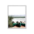 Picture of Beached Canoe _GroupedProduct_Rectangle_Portrait_Photography _GroupedProduct_Rectangle_Portrait_Framed_Matted_