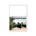 Picture of Beached Canoe _GroupedProduct_Rectangle_Portrait_Photography _GroupedProduct_Rectangle_Portrait_Framed_Matted_