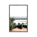 Picture of Beached Canoe _GroupedProduct_Rectangle_Portrait_Photography _GroupedProduct_Rectangle_Portrait_Framed_Matted_