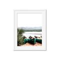 Picture of Beached Canoe _GroupedProduct_Rectangle_Portrait_Photography _GroupedProduct_Rectangle_Portrait_Framed_Matted_