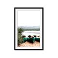 Picture of Beached Canoe _GroupedProduct_Rectangle_Portrait_Photography _GroupedProduct_Rectangle_Portrait_Framed_Matted_