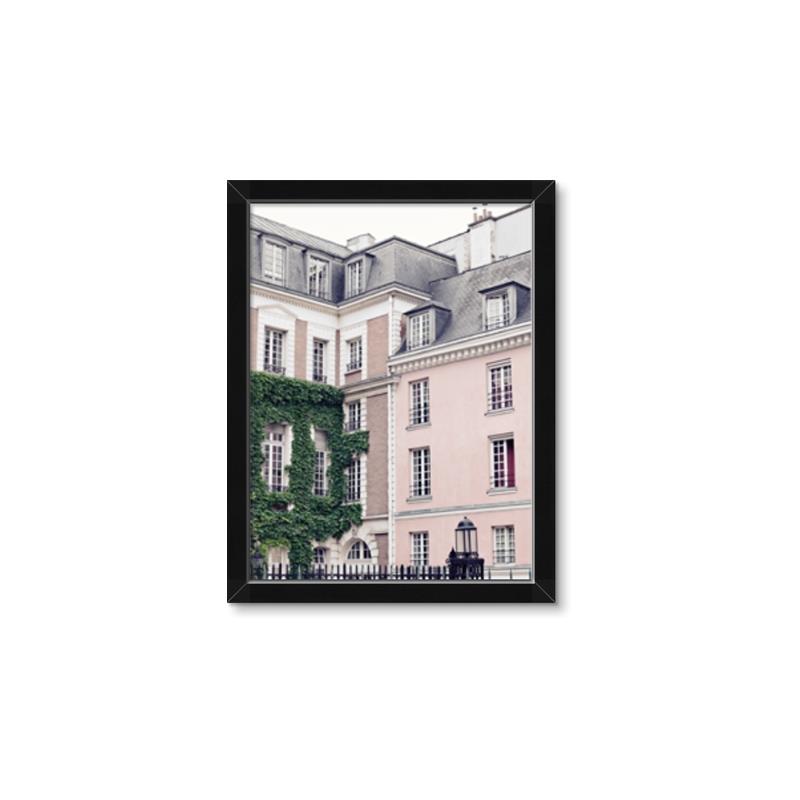 Picture of Pink Building in Paris _GroupedProduct_Rectangle_Portrait_Photography _GroupedProduct_Rectangle_Portrait_Framed_Matted_