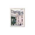 Picture of Pink Building in Paris _GroupedProduct_Rectangle_Portrait_Photography _GroupedProduct_Rectangle_Portrait_Framed_Matted_