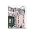 Picture of Pink Building in Paris _GroupedProduct_Rectangle_Portrait_Photography _GroupedProduct_Rectangle_Portrait_Framed_Matted_