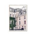 Picture of Pink Building in Paris _GroupedProduct_Rectangle_Portrait_Photography _GroupedProduct_Rectangle_Portrait_Framed_Matted_