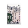 Picture of Pink Building in Paris _GroupedProduct_Rectangle_Portrait_Photography _GroupedProduct_Rectangle_Portrait_Framed_Matted_