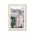 Picture of Pink Building in Paris _GroupedProduct_Rectangle_Portrait_Photography _GroupedProduct_Rectangle_Portrait_Framed_Matted_