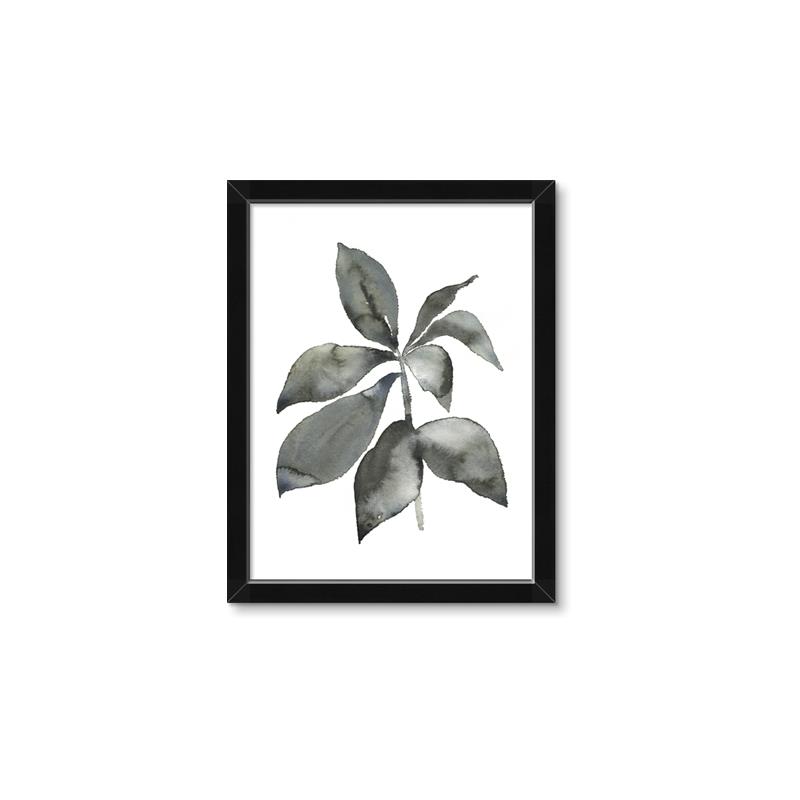 Picture of Black Watercolour Botanical I _GroupedProduct_Rectangle_Portrait_Framed_Matted_