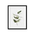 Picture of Green Leaves I  _GroupedProduct_Rectangle_Portrait_Framed_Matted_