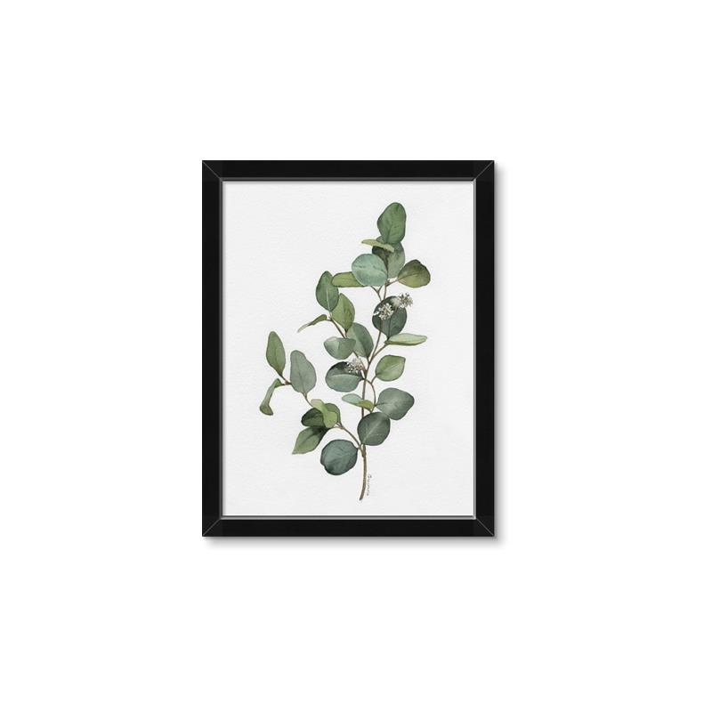 Picture of Green Leaves II  _GroupedProduct_Rectangle_Portrait_Framed_Matted_