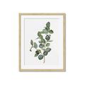 Picture of Green Leaves II  _GroupedProduct_Rectangle_Portrait_Framed_Matted_