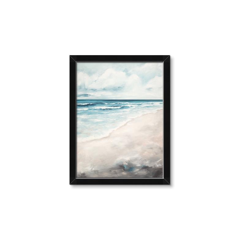 Picture of Sandy Teal Beach _GroupedProduct_Rectangle_Portrait_Framed_Matted_