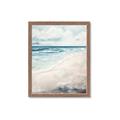 Picture of Sandy Teal Beach _GroupedProduct_Rectangle_Portrait_Framed_Matted_