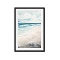 Picture of Sandy Teal Beach _GroupedProduct_Rectangle_Portrait_Framed_Matted_