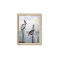 Picture of Observing Pelicans _GroupedProduct_Rectangle_Portrait_Framed_Matted_
