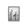 Picture of Observing Pelicans _GroupedProduct_Rectangle_Portrait_Framed_Matted_