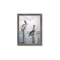 Picture of Observing Pelicans _GroupedProduct_Rectangle_Portrait_Framed_Matted_
