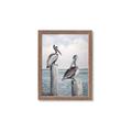 Picture of Observing Pelicans _GroupedProduct_Rectangle_Portrait_Framed_Matted_