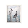 Picture of Observing Pelicans _GroupedProduct_Rectangle_Portrait_Framed_Matted_
