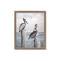 Picture of Observing Pelicans _GroupedProduct_Rectangle_Portrait_Framed_Matted_