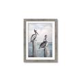 Picture of Observing Pelicans _GroupedProduct_Rectangle_Portrait_Framed_Matted_